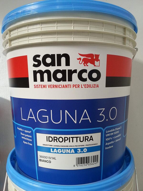 IDROPITTURA lt 4 SAN MARCO LAGUNA 3.0 bianco