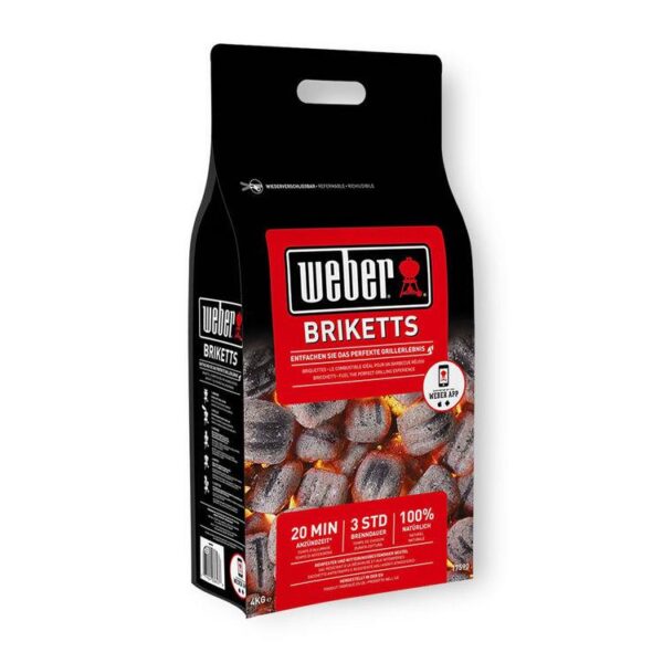 Kit 10 Sacchi Weber Bricchetti Carbone 4Kg