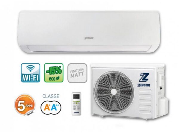 Climatizzatore ZEPHIR MATT WIFI SMART ZER 18000 BTU A++/A+ GAS R32